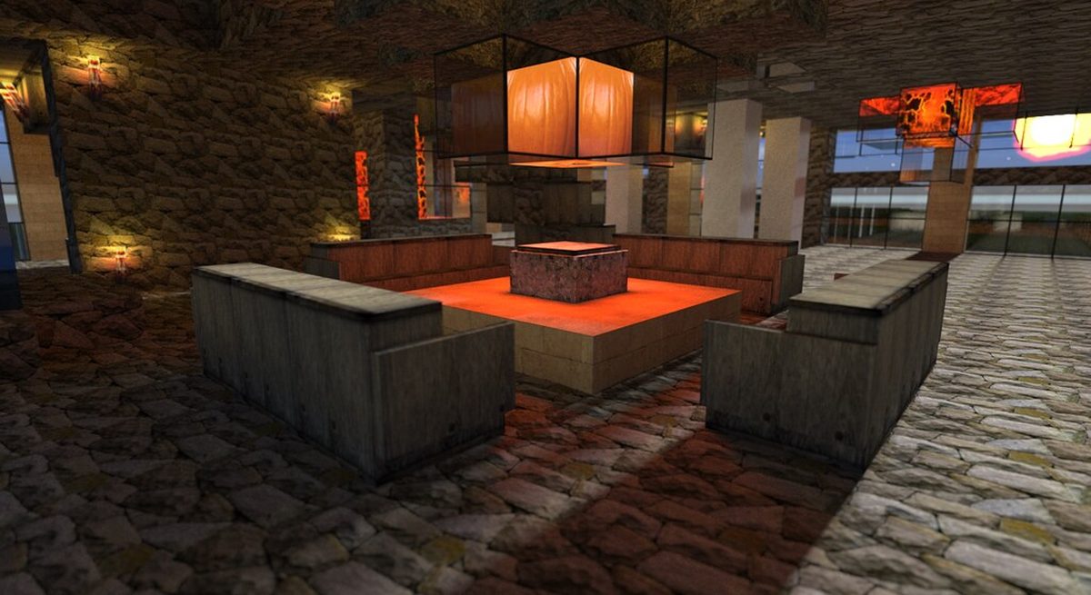 Sandreich – Kampagnen-Map – Minecraft-Map (2025) für Adventure-Team: Wüstenkampagne mit Karawanenrouten, Oasenstädten und einem Gruftlabyrinth. Die Questlogik läuft komplett über Datapacks statt Comma
