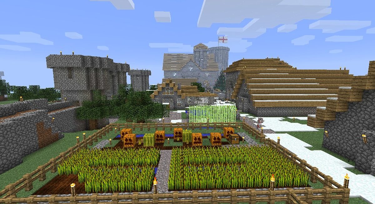 Elderburg – Hauptstadt – Minecraft-Map (2021) für Roleplay-Netzwerk: Begehbare Hauptstadt mit über 140 eingerichteten Innenräumen, Hafenviertel, Kanalisation und einem Palastbezirk als Zentrum der Ser